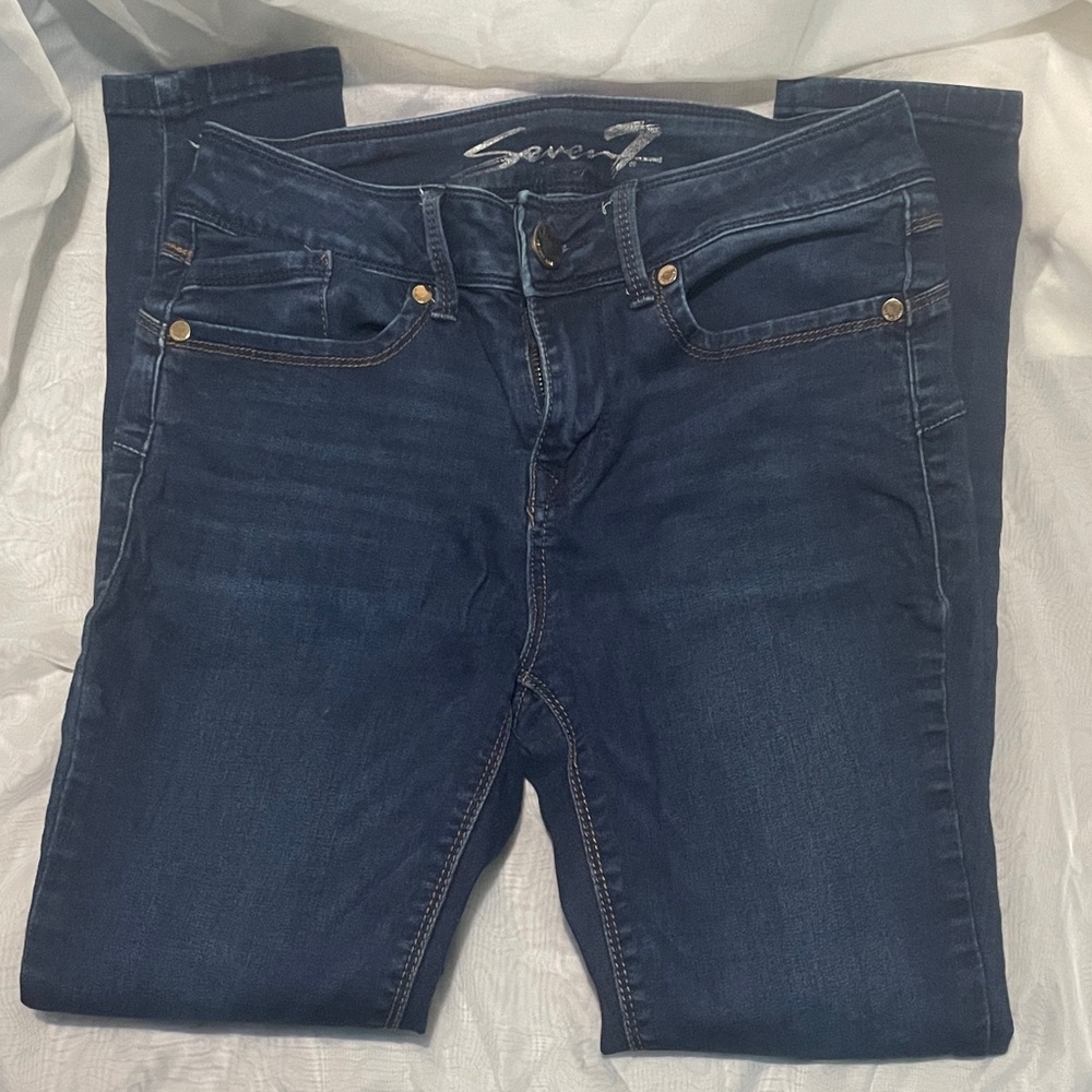 Seven7 Deep Blue Jeans
